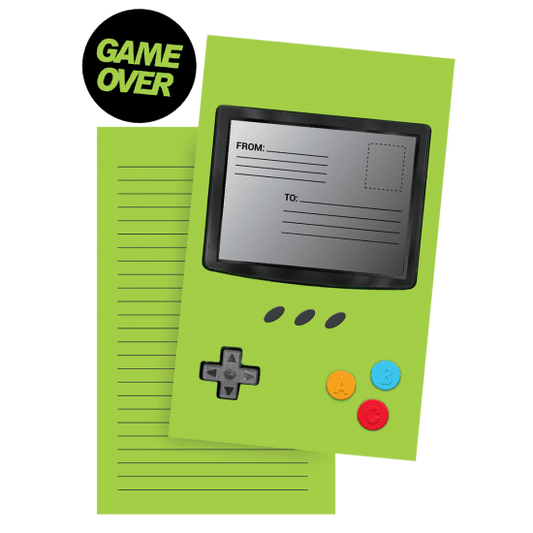 Game Over Foldover Stationery