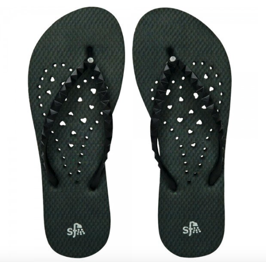 Black Elongated Heart Showaflops