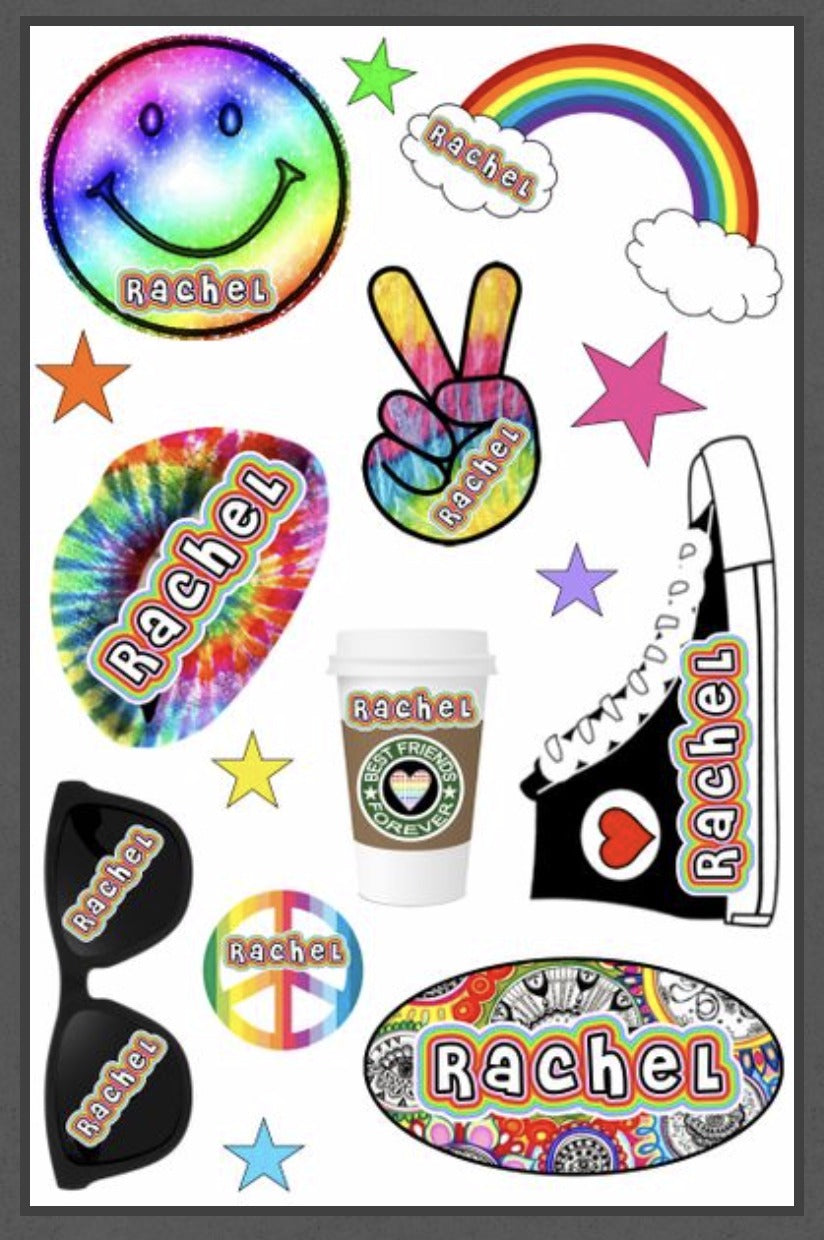 Personalized Cling It Sheet