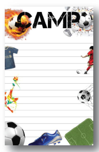 Flaming Soccer Stationery
