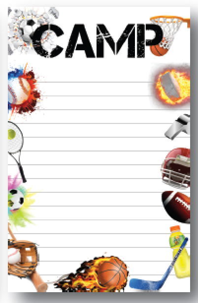 Flaming Sports Stationery