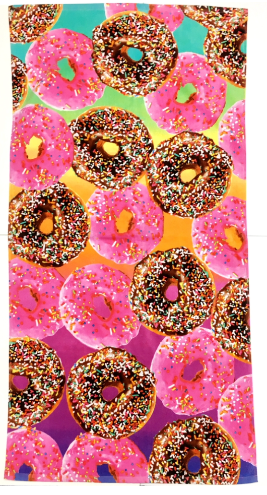 Donuts Beach Towel