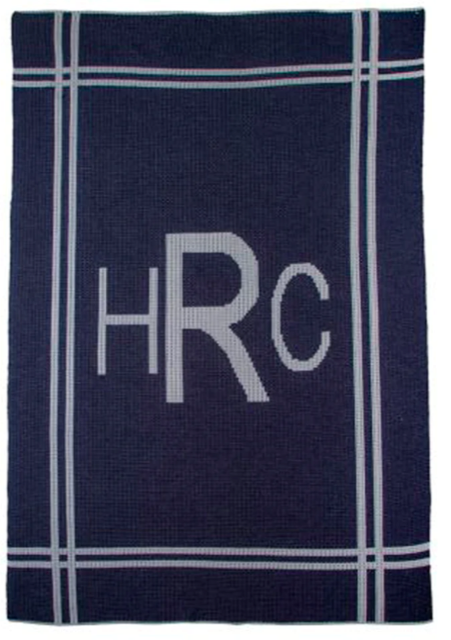 Cross Border Monogram Blanket