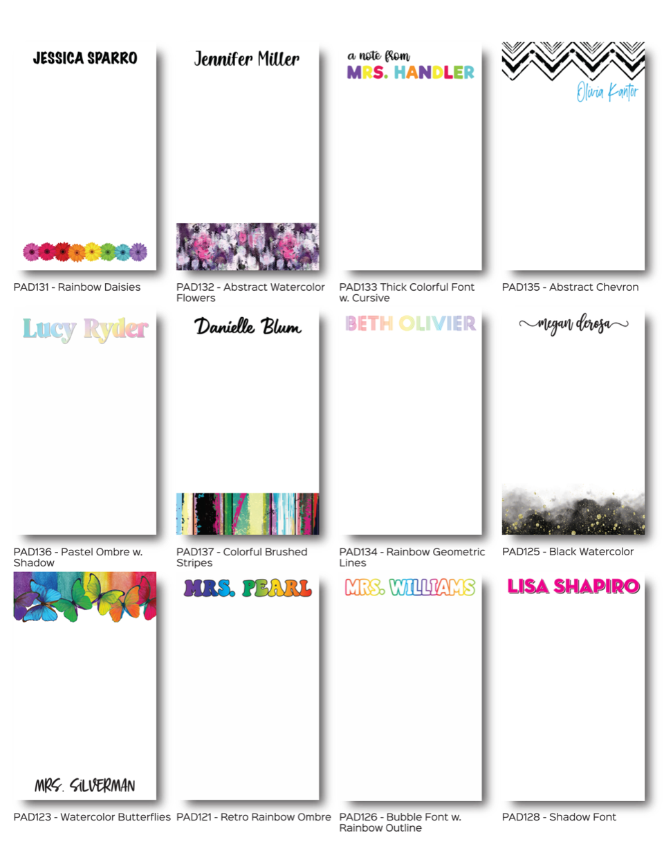 Personalized Notepads