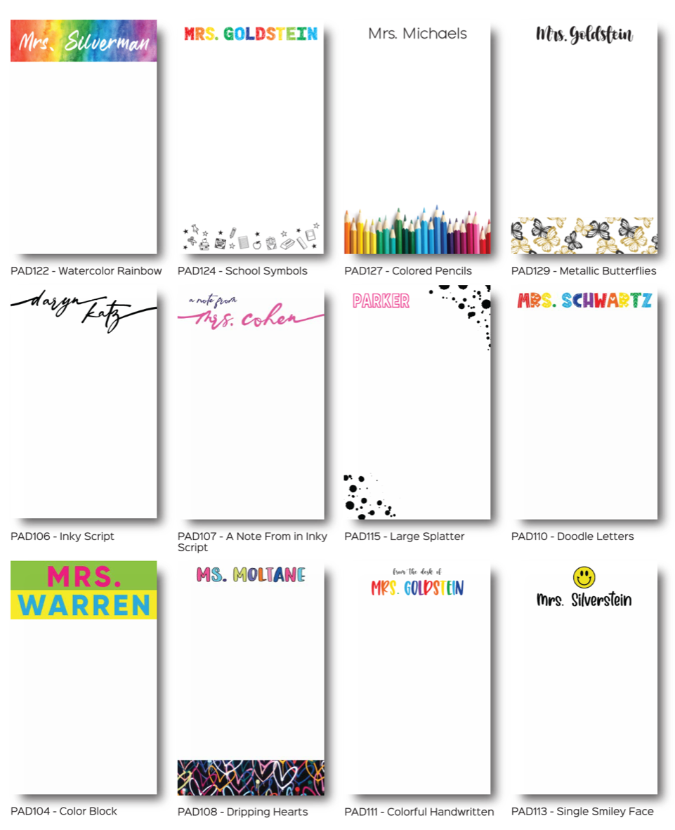 Personalized Notepads