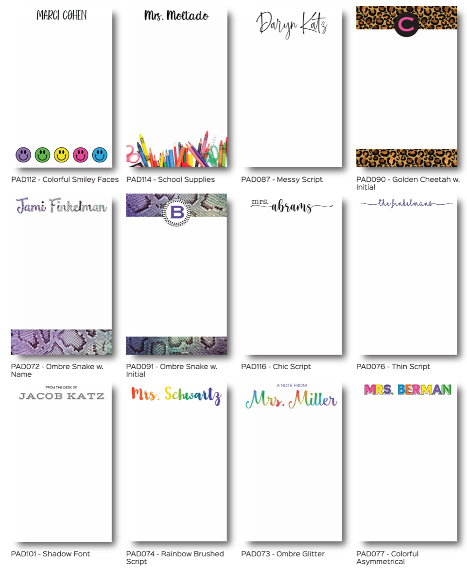 Personalized Notepads