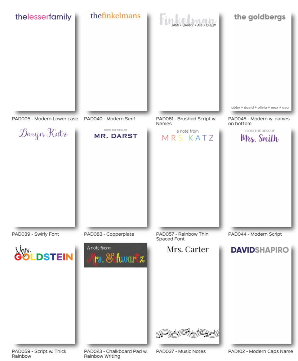 Personalized Notepads