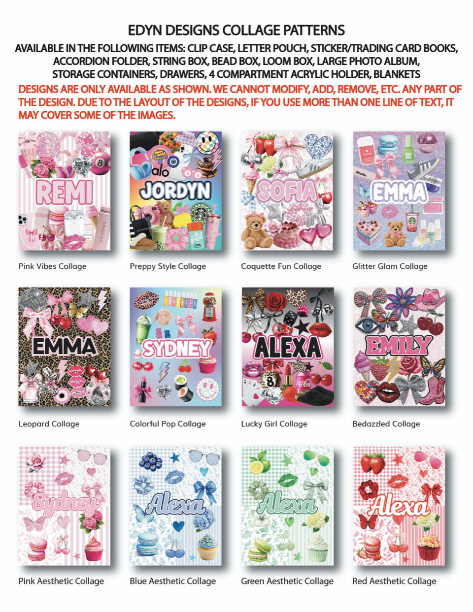 Personalized Letter Zip Folio