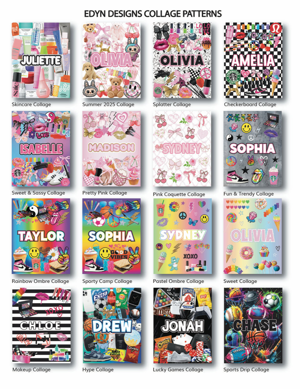 Personalized Letter Zip Folio