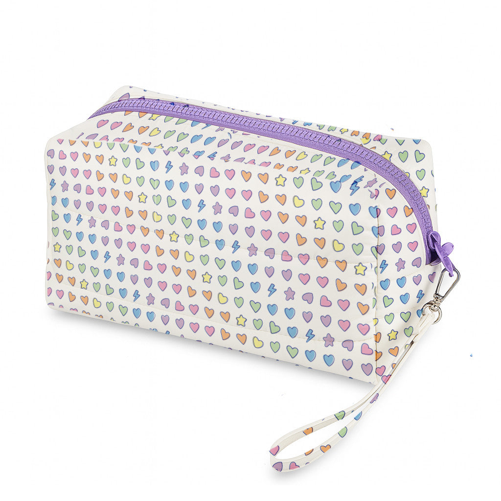Rainbow Remix Puffer Cosmetic Bag