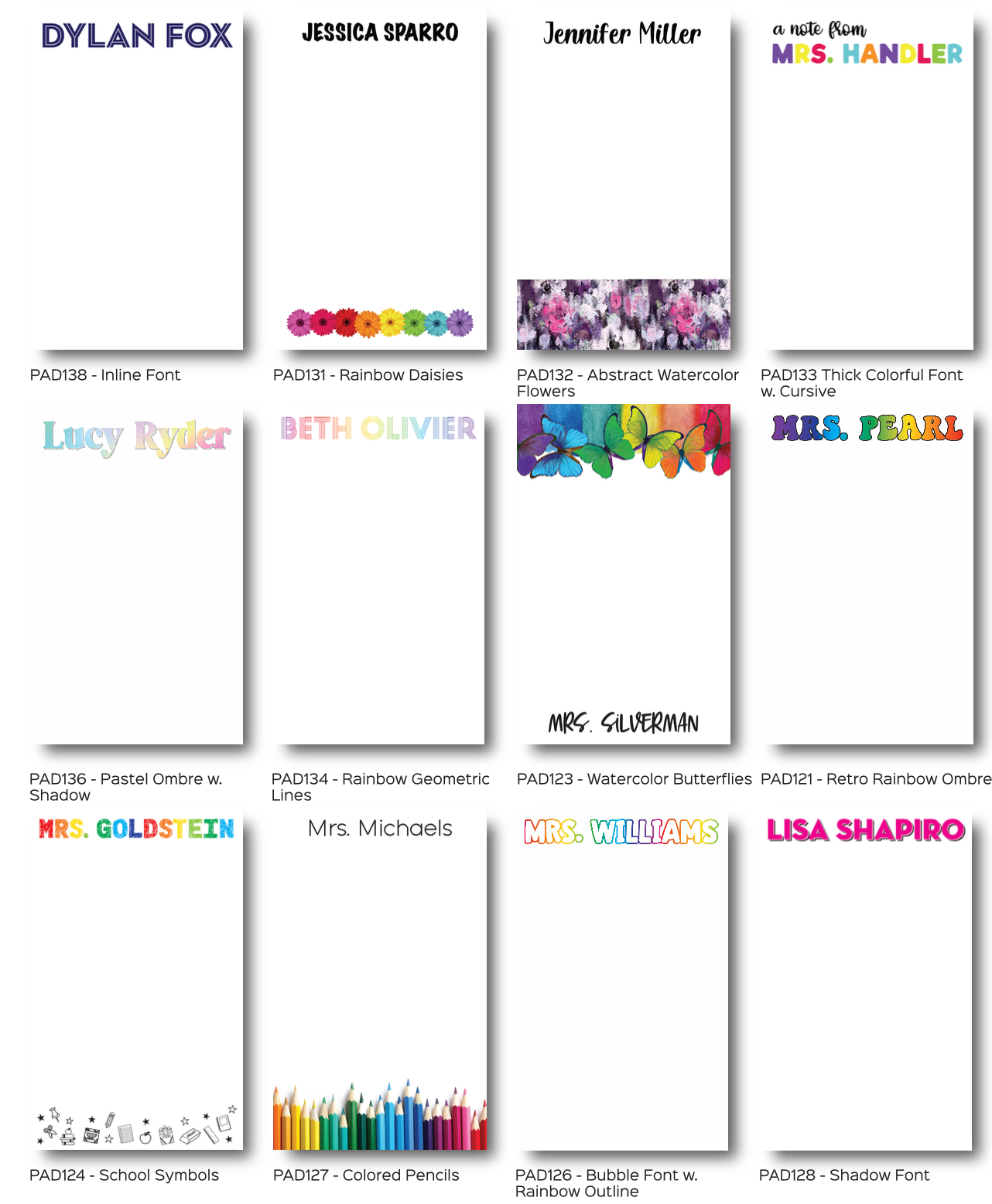 Personalized Notepads