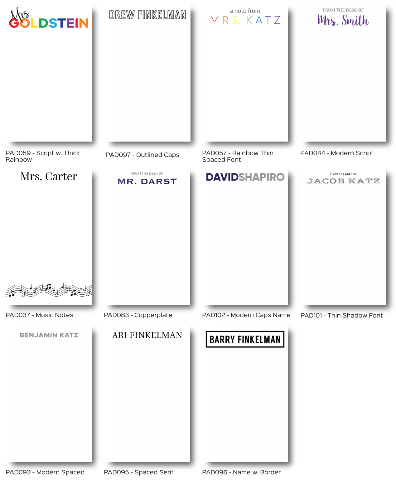 Personalized Notepads