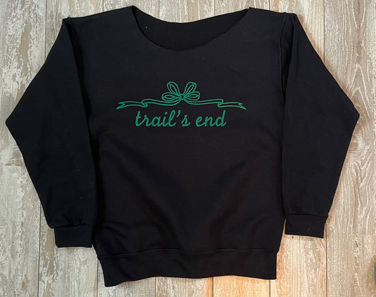 Baby Bow Cut Off Sweatshirt