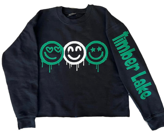 Drip Smiley Trio Sweatshirt