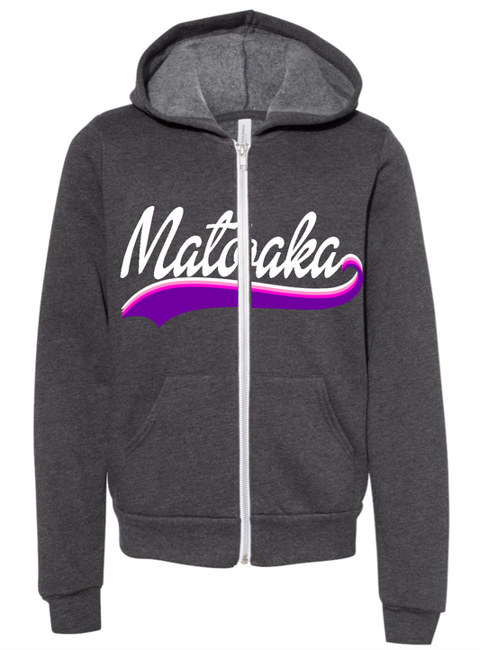 Rainbow Swoosh Cozy Zip Hoodie
