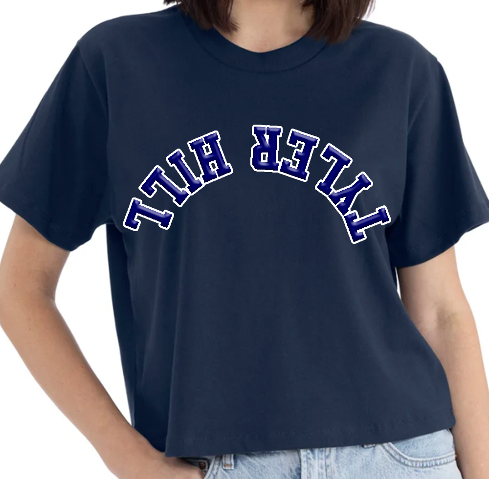 Upside Down Cropped Tee or Cut Tank