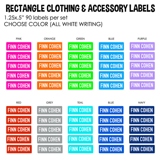 Rectangle Clothing Labels