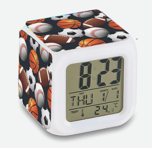 Sports Color Changing LED Alarm Clock