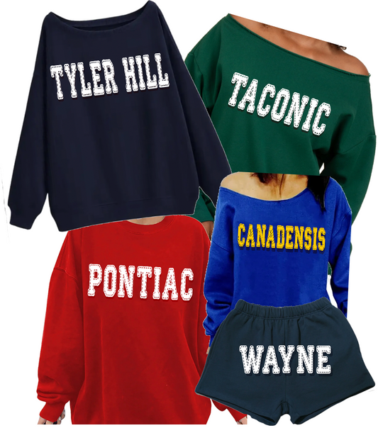 Stitch Font Crewneck Sweatshirt