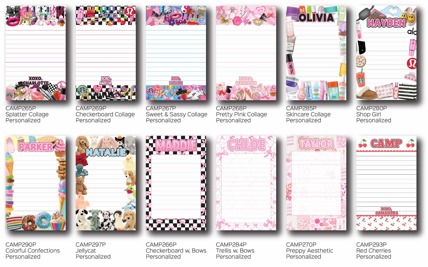 Personalized Camp Stationery Set