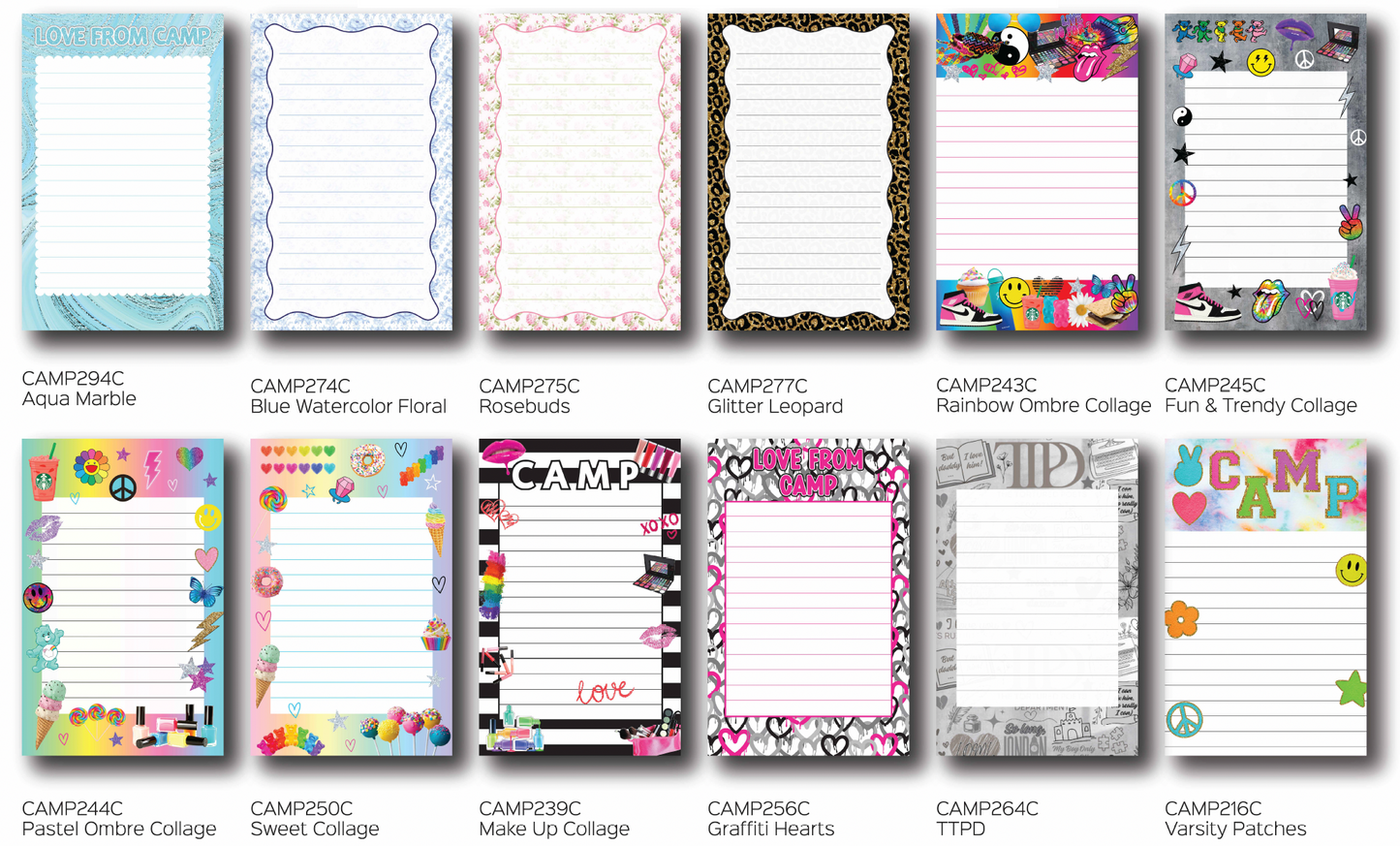 Camp Notepad Stationery Set