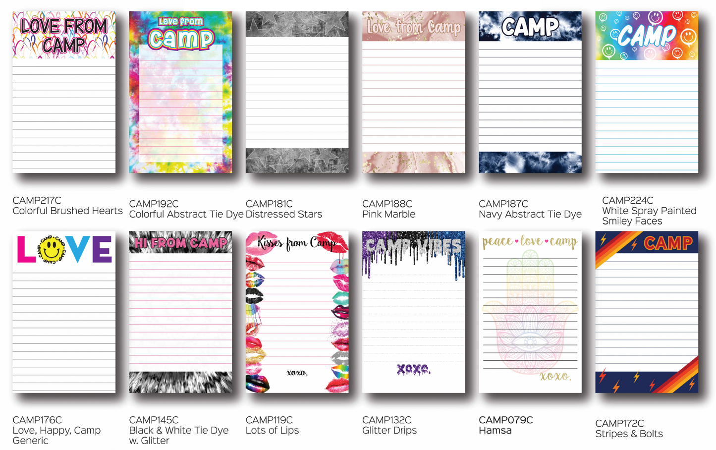 Camp Notepad Stationery Set