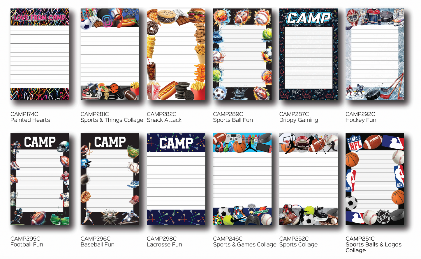 Camp Notepad Stationery Set