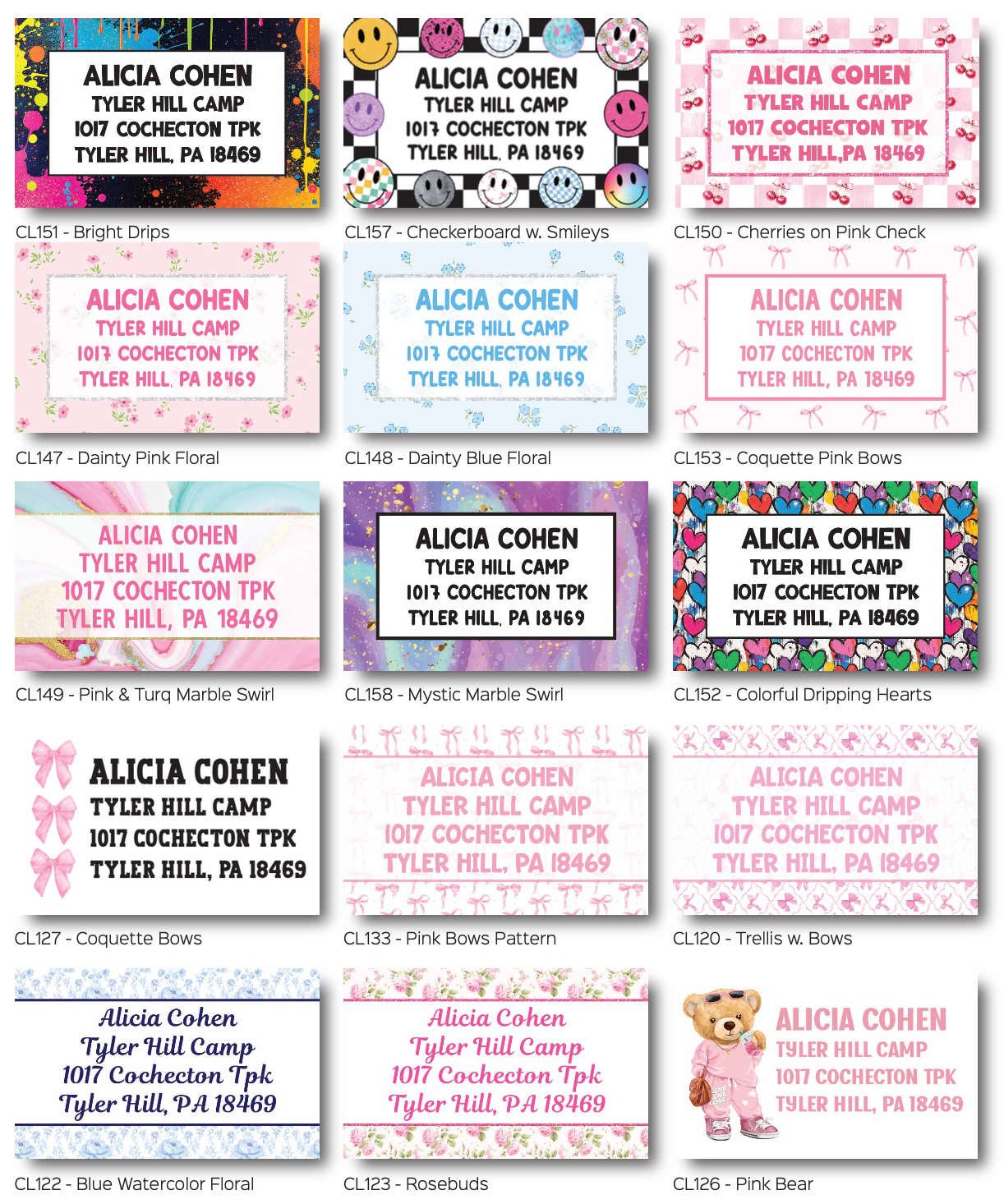 Large Address Labels