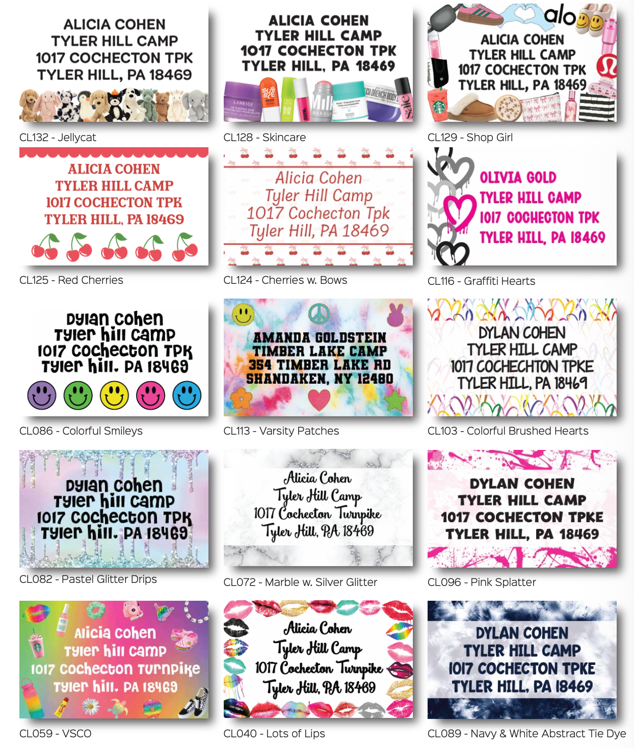 Large Address Labels