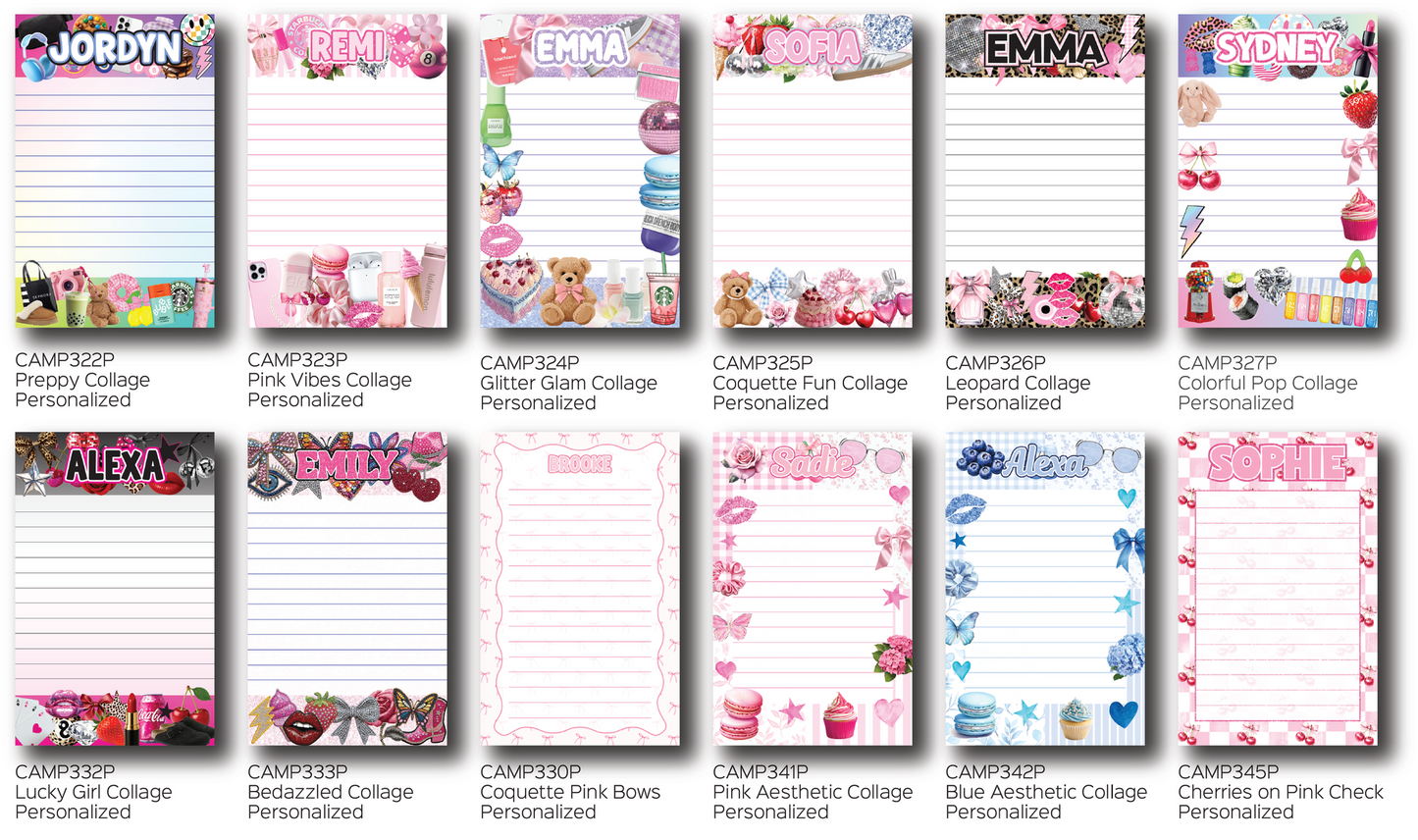 Personalized Camp Stationery Set