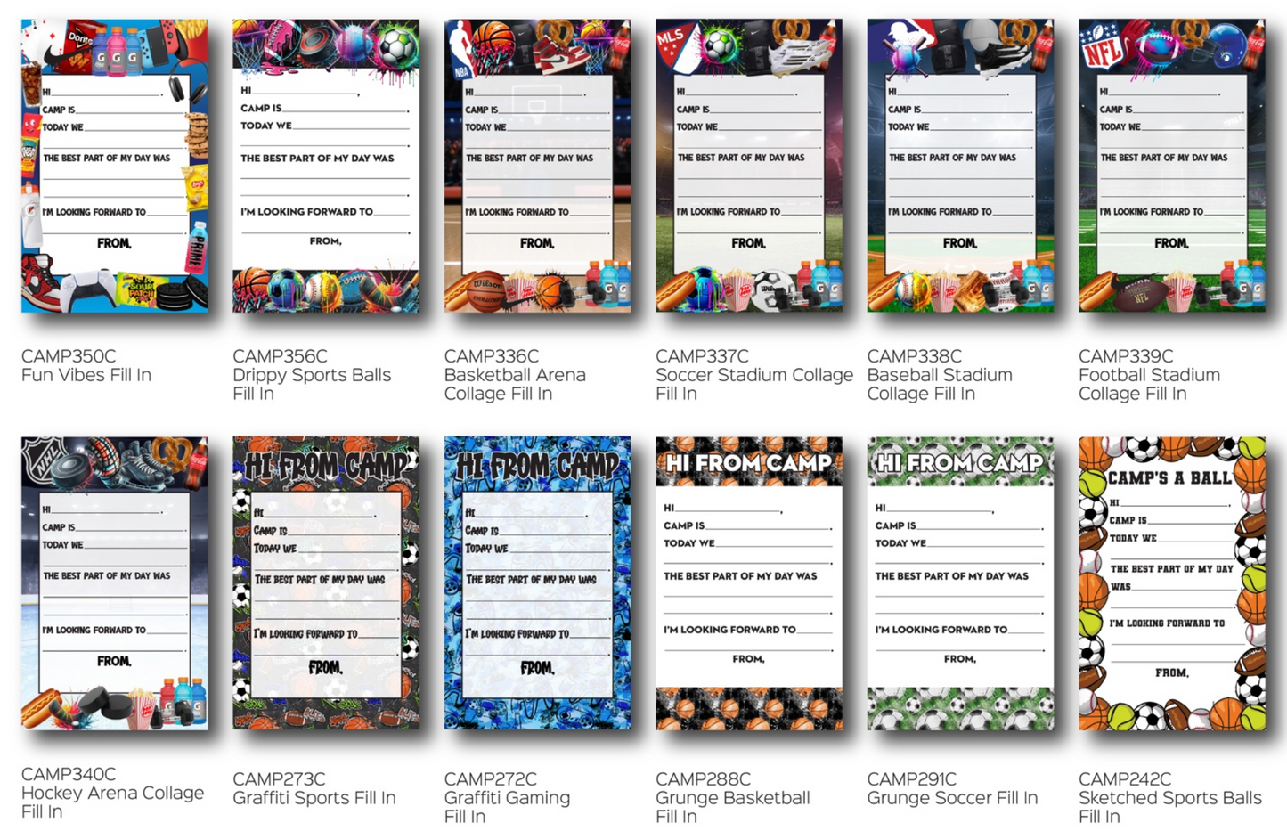 Camp Notepad Stationery Set