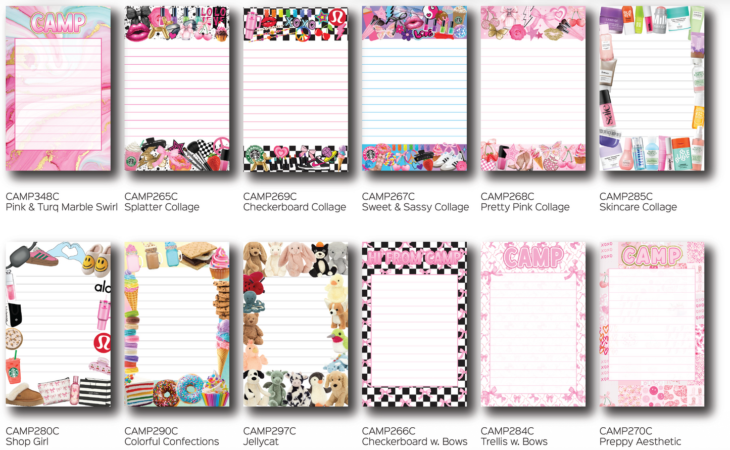 Camp Notepad Stationery Set