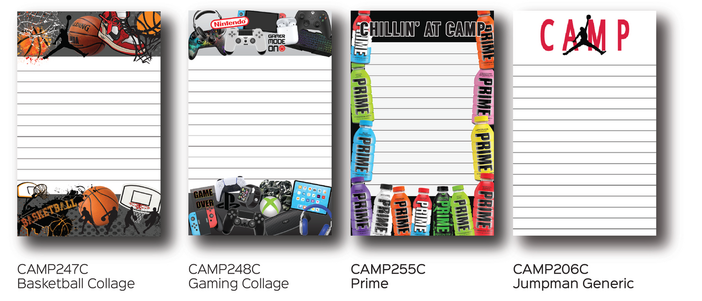 Camp Notepad Stationery Set