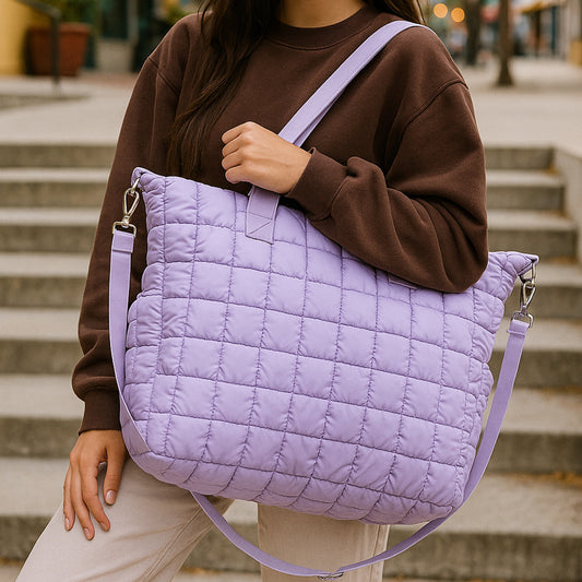 Scrunchie Puffer Tote Bag