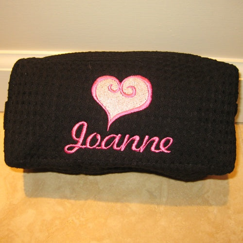 Curly Heart Personalized Cosmetic Case