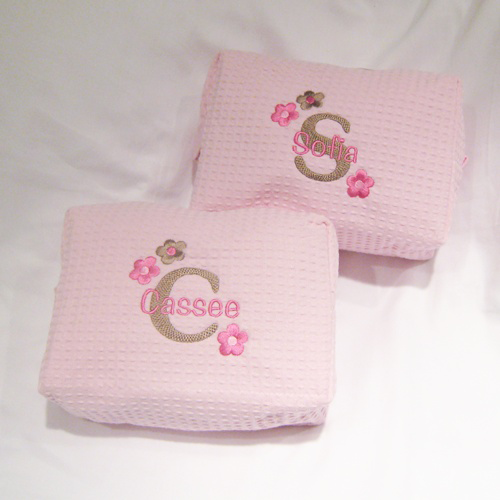 3 Flower Personalized Cosmetic Case